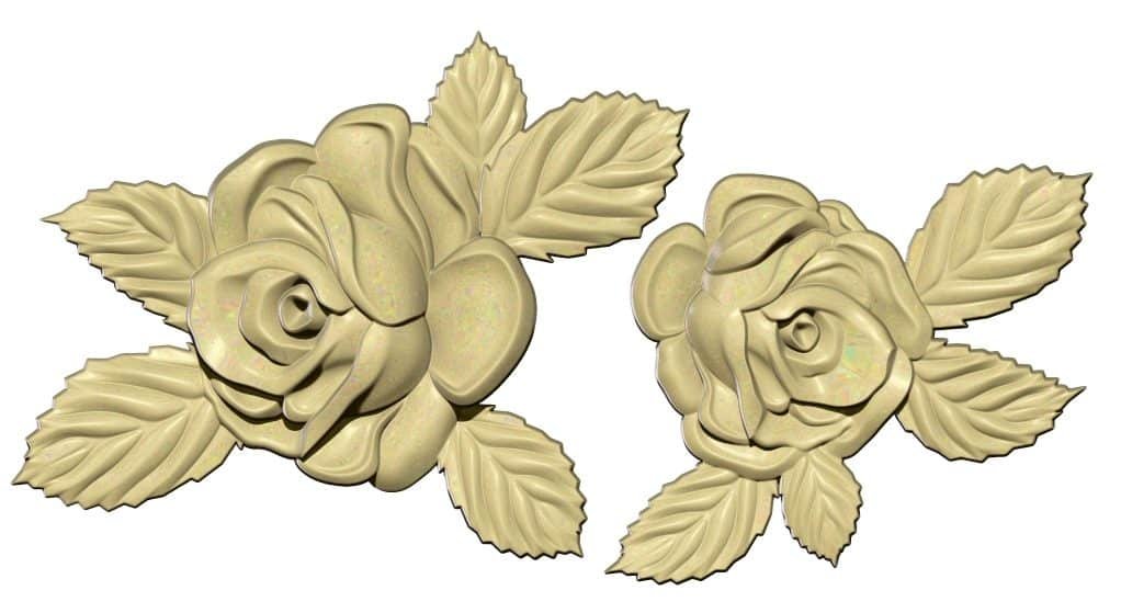 Rose Flower Wood Carving Stl File Free Download A000242