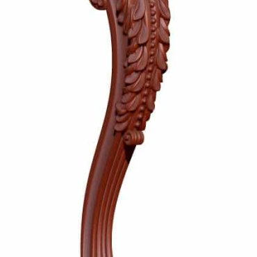 Table Leg Design For Wood Carving Stl File Free Download A000216