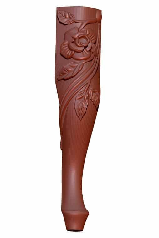 Table Leg For Cnc Wood Carving Stl File Free Download A000213