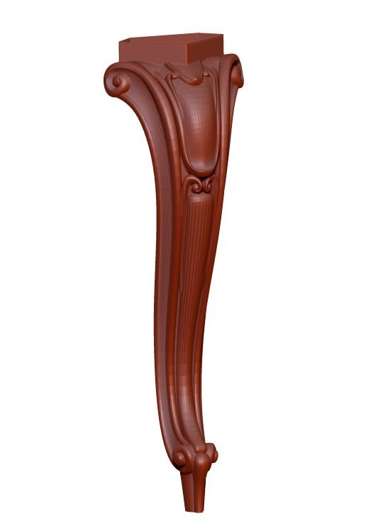 Table Leg For Wood Carving 3d Stl File Free Download A000212