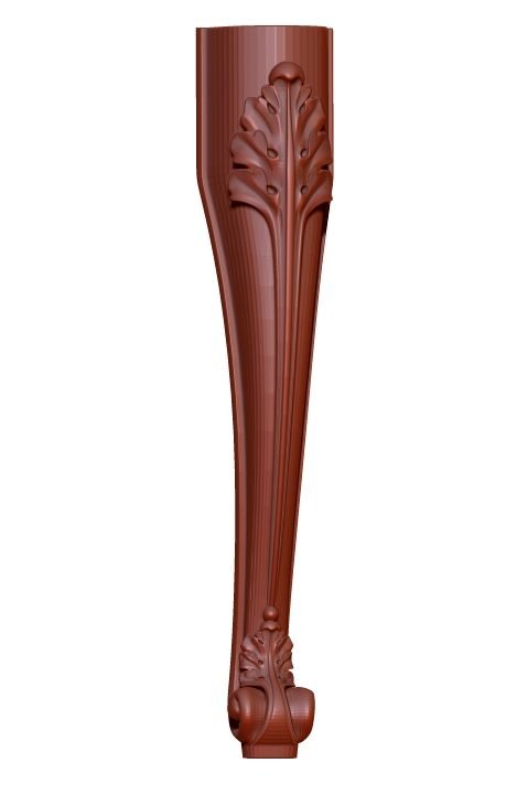 Table Leg For Wood Carving Stl File Free Download A000220