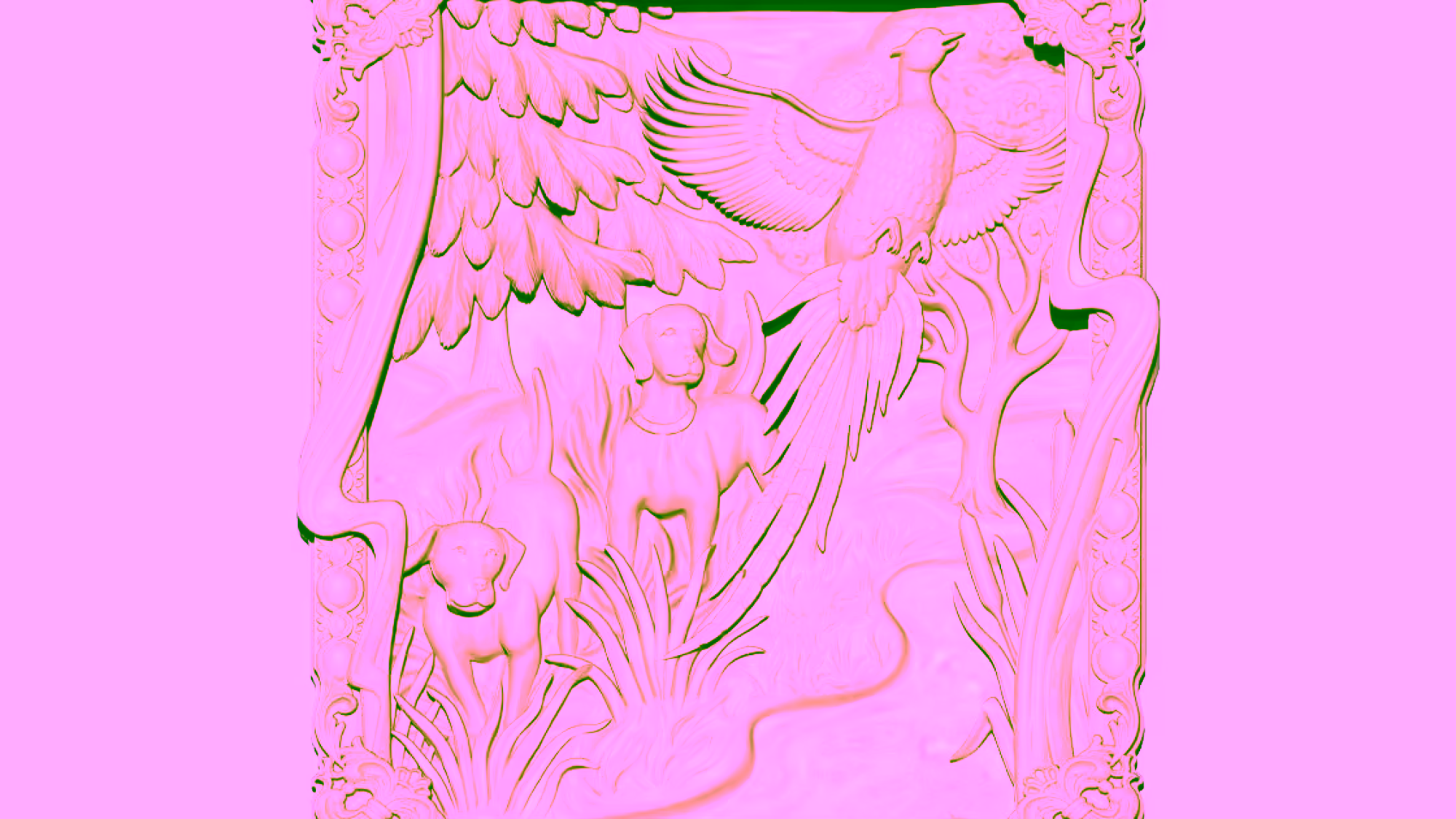 3d Art Painting For Wood Carving Stl File Free Download A000282