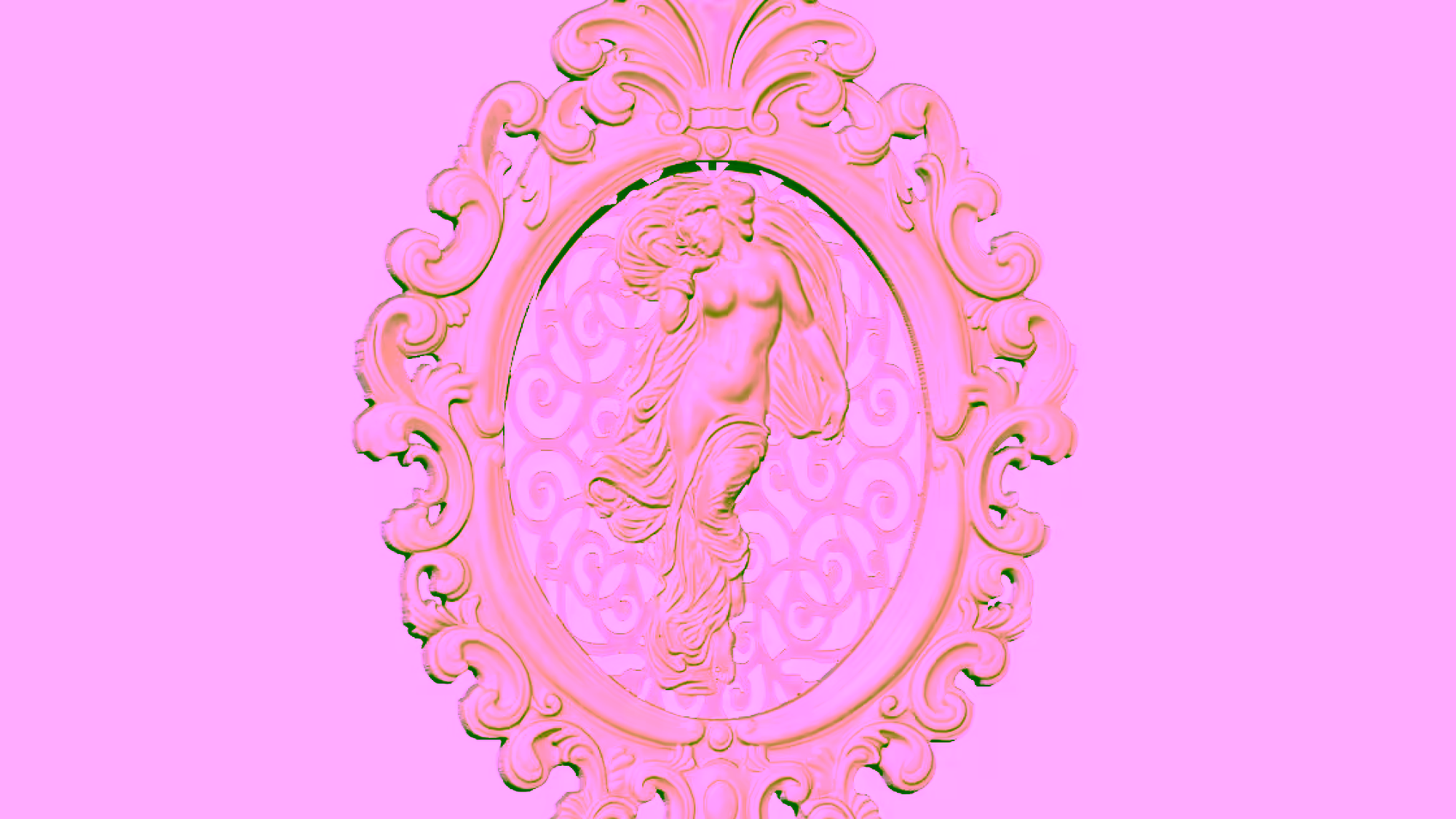 3d Girl Art Painting Stl File Free Download A000312