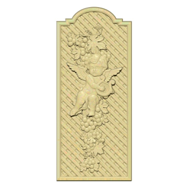 Angel Baby Door Design For Wood Carving Stl File Free Download A000311