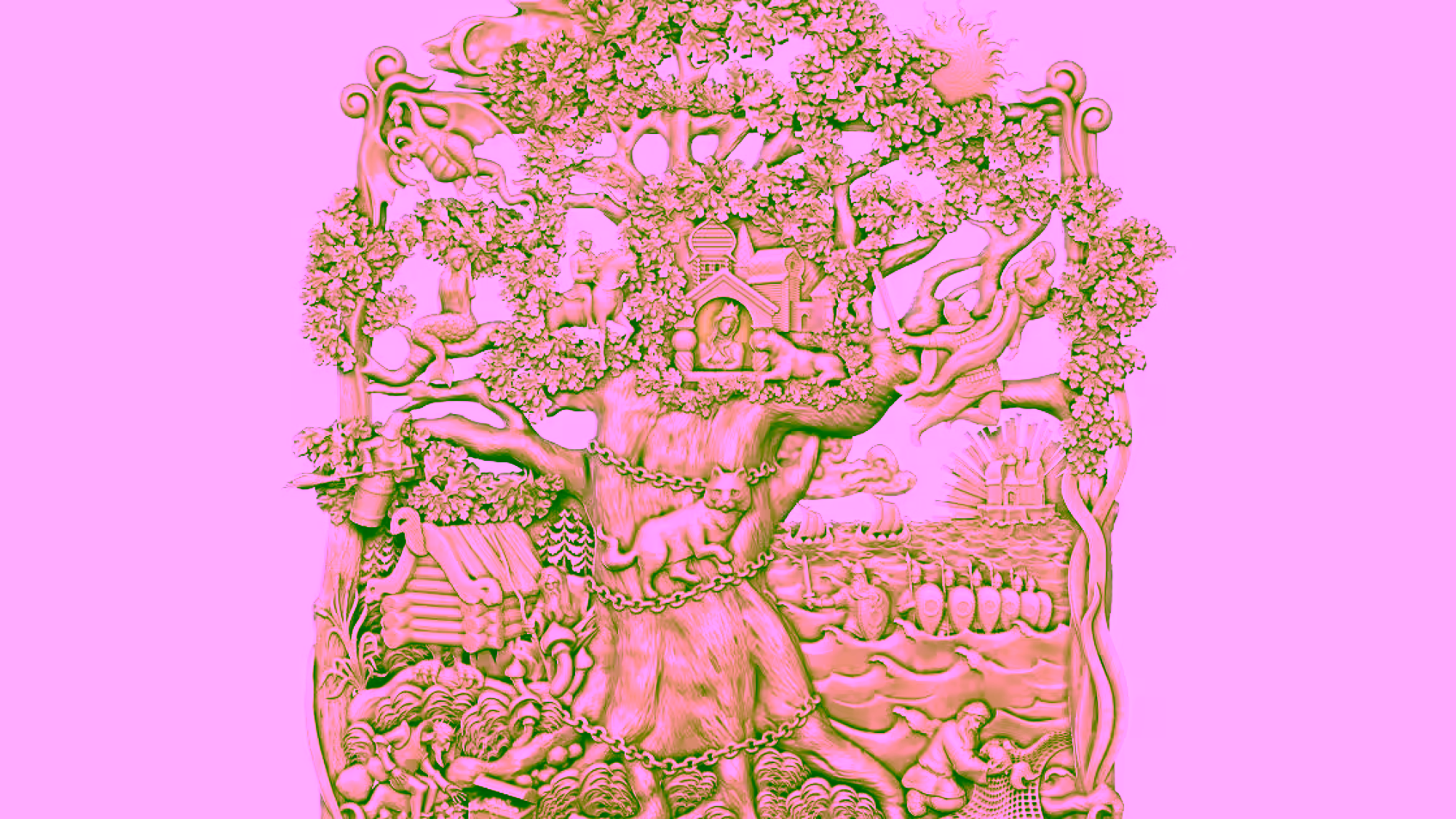 Art Painting Design For Wood Carving Stl File Free Download A000297