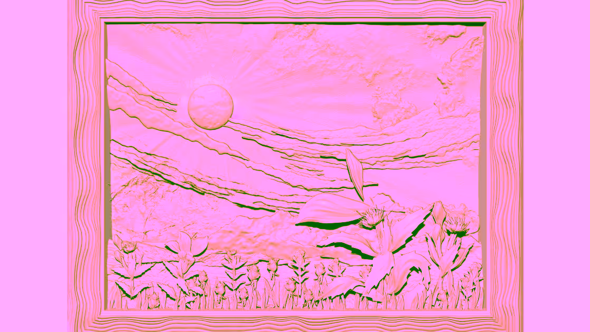 Art Painting For Wood Carving Stl File Free Download A000300