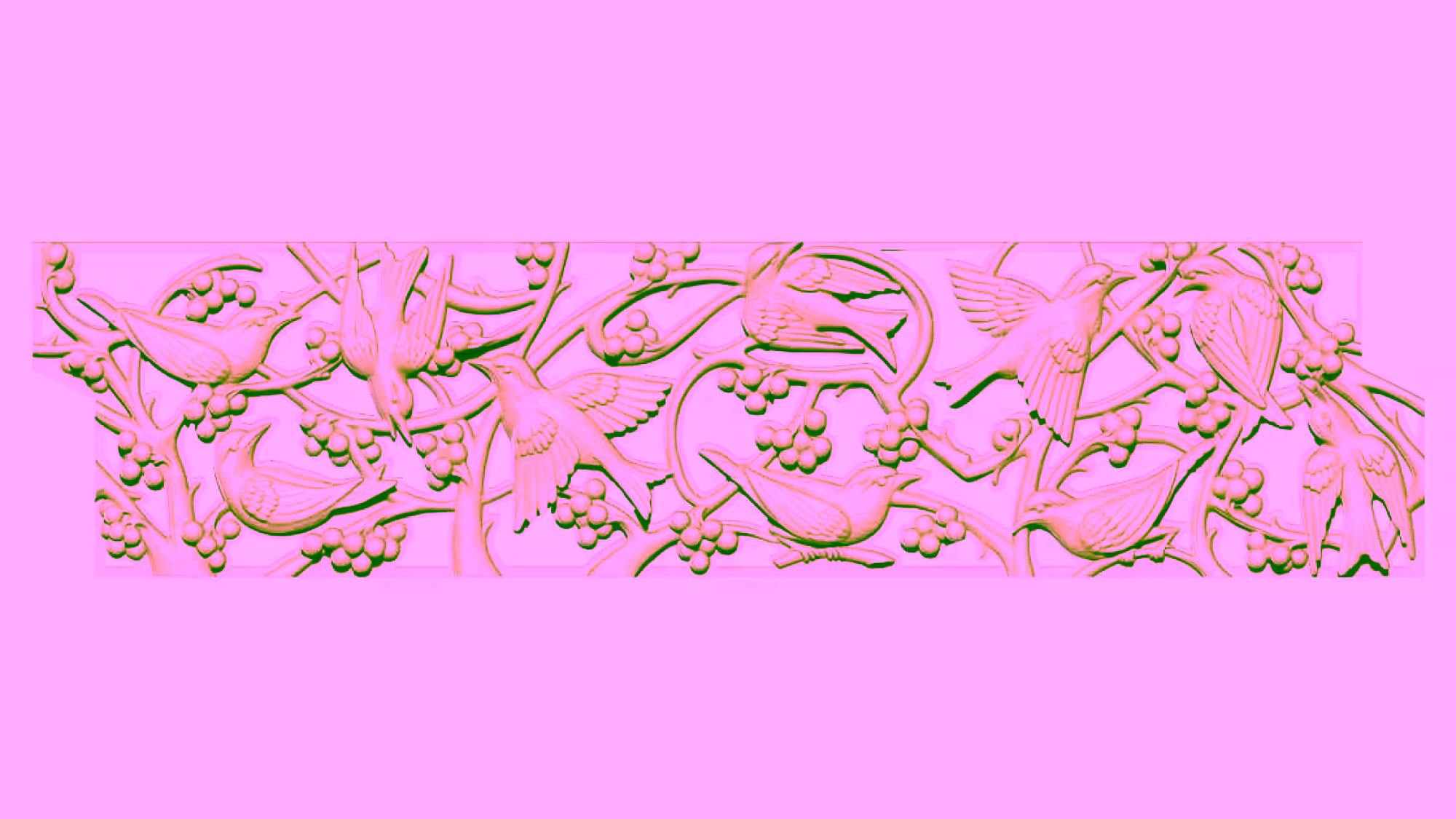 Birds Design For Cnc Carving Stl File Free Download A000304