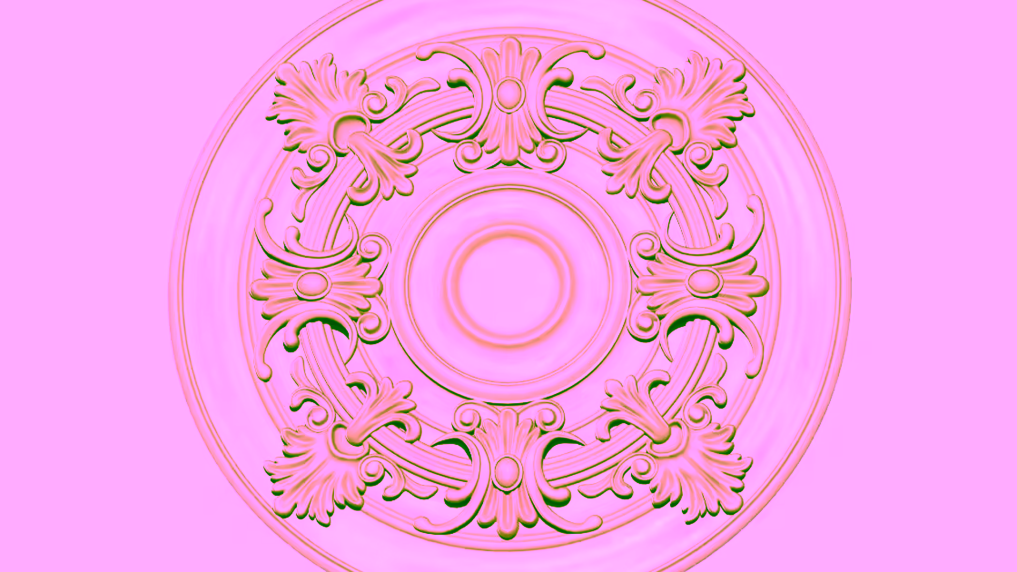 Circular Pattern For Wood Carving 3d Stl File Free Download A000275