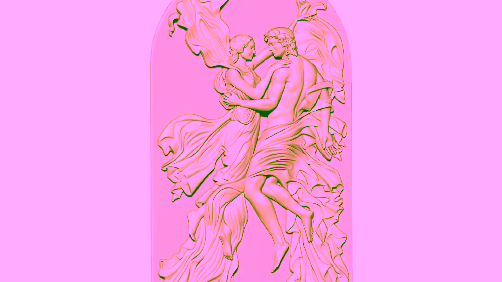 Couple 3d Art For Wood Carving Stl File Free Download A000314