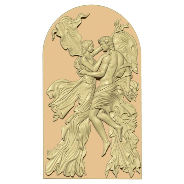 Couple 3d Art For Wood Carving Stl File Free Download A000314
