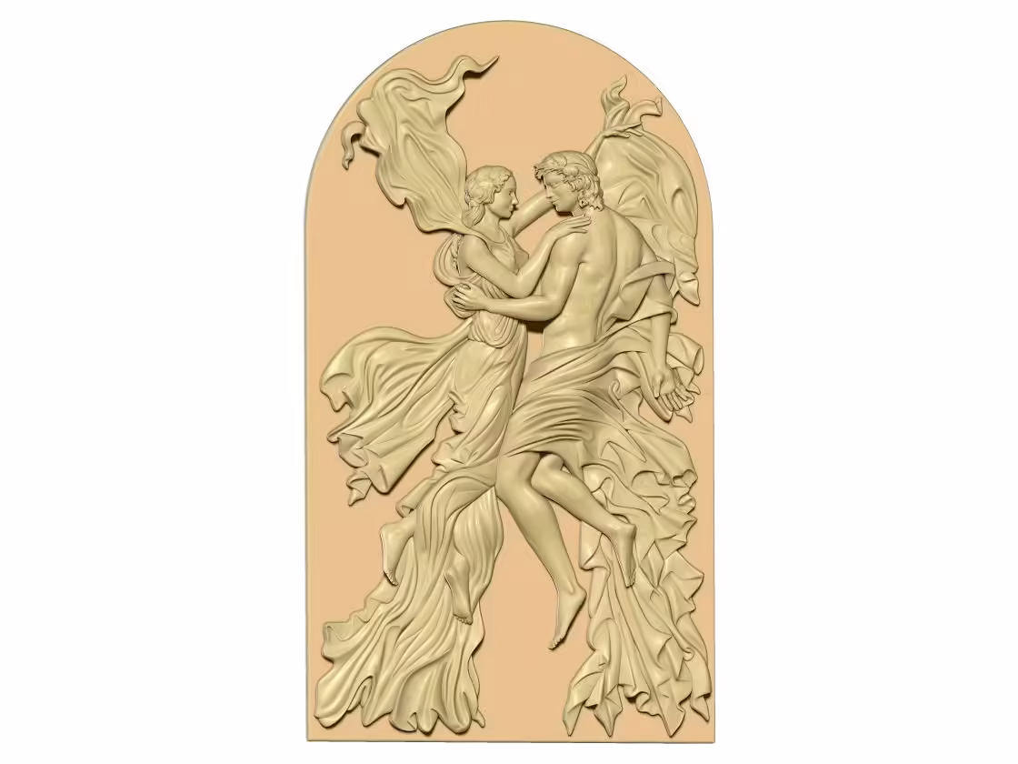 Couple 3d Art For Wood Carving Stl File Free Download A000314