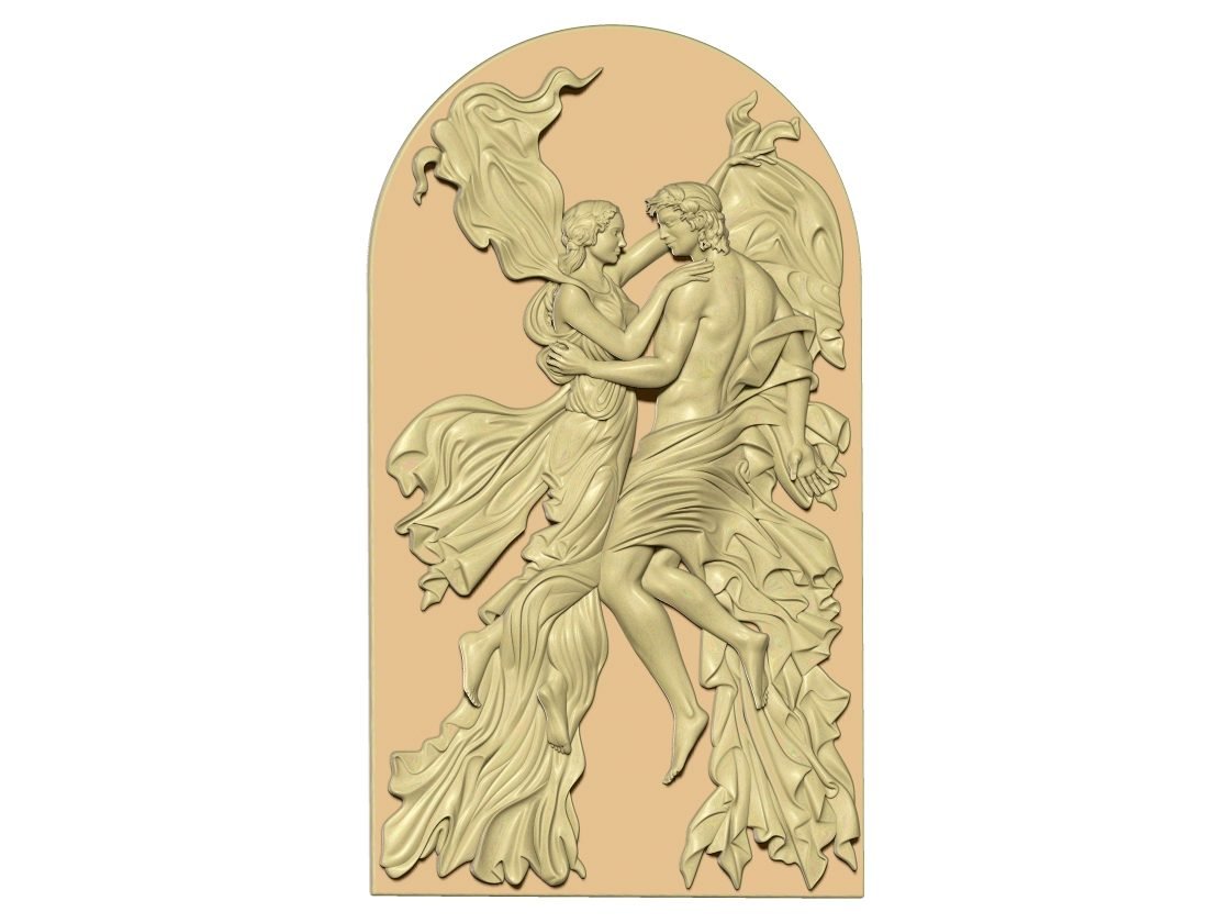 Couple 3d Art For Wood Carving Stl File Free Download A000314