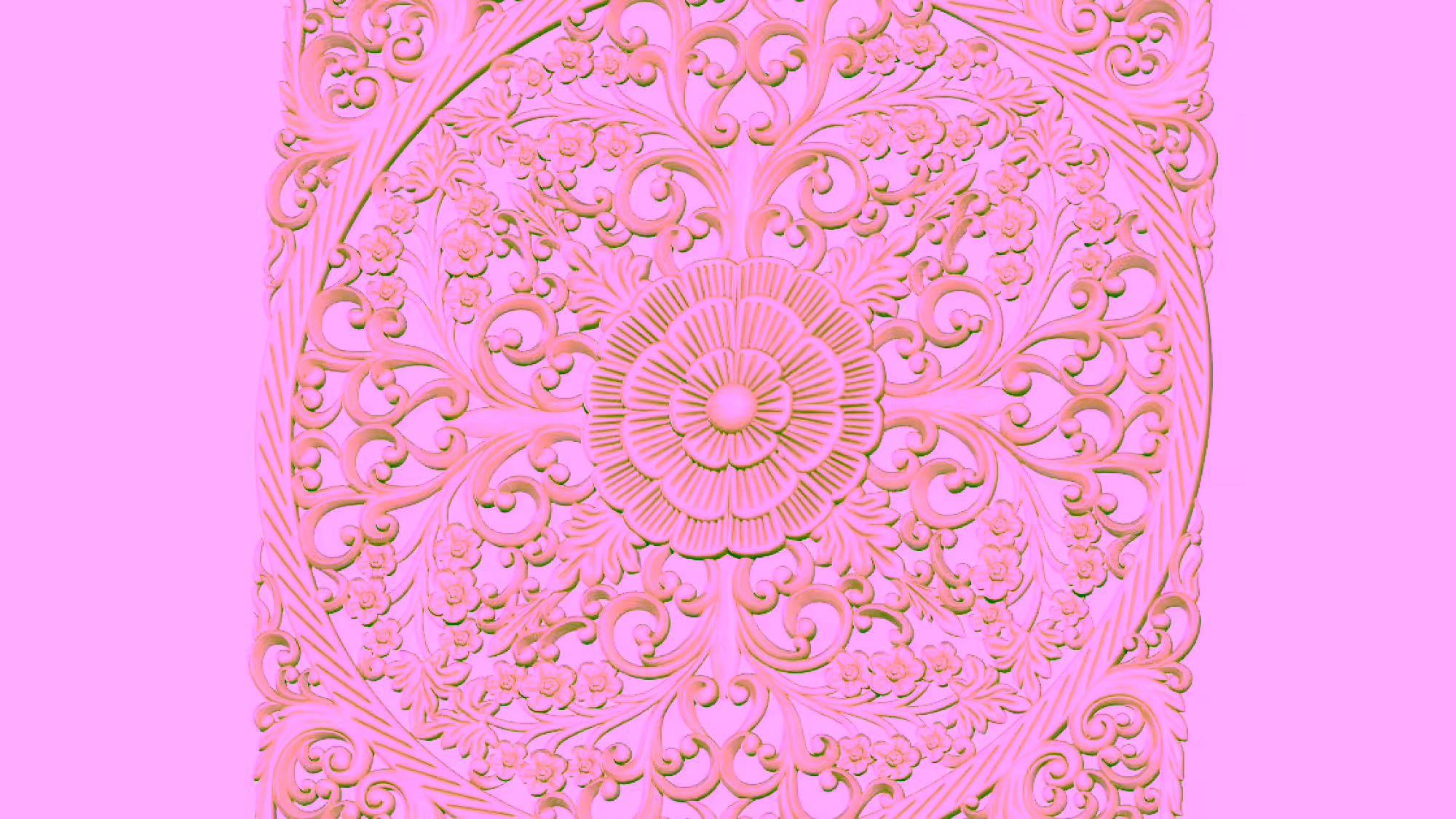 Decorative Pattern For Wood Carving Stl File Free Download A000269
