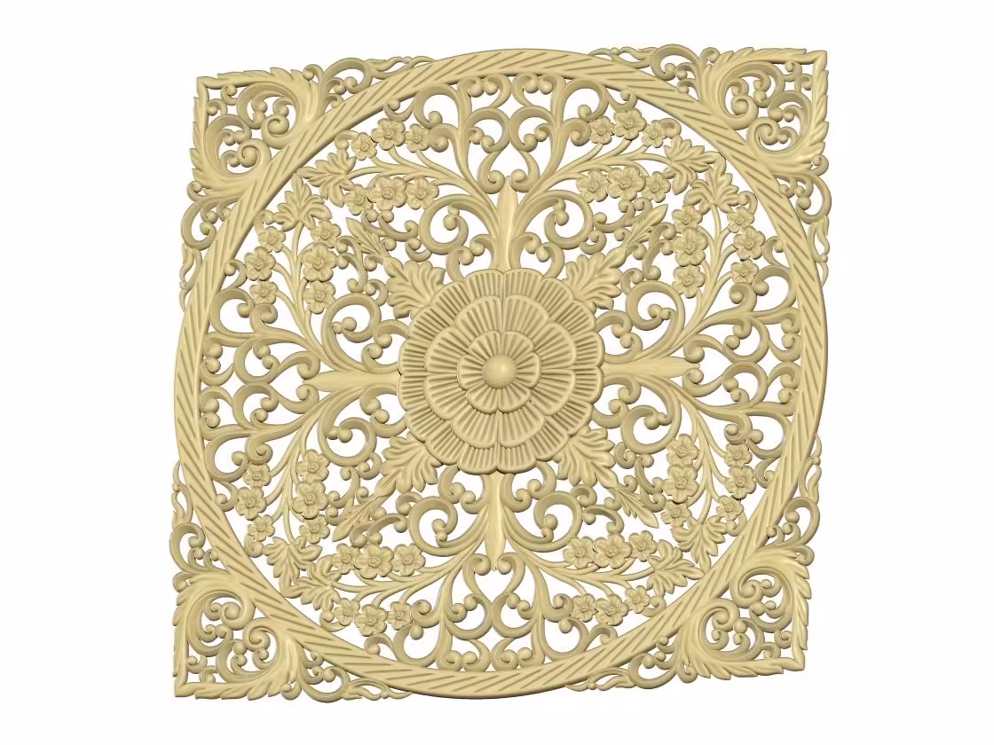 Decorative Pattern For Wood Carving Stl File Free Download A000269