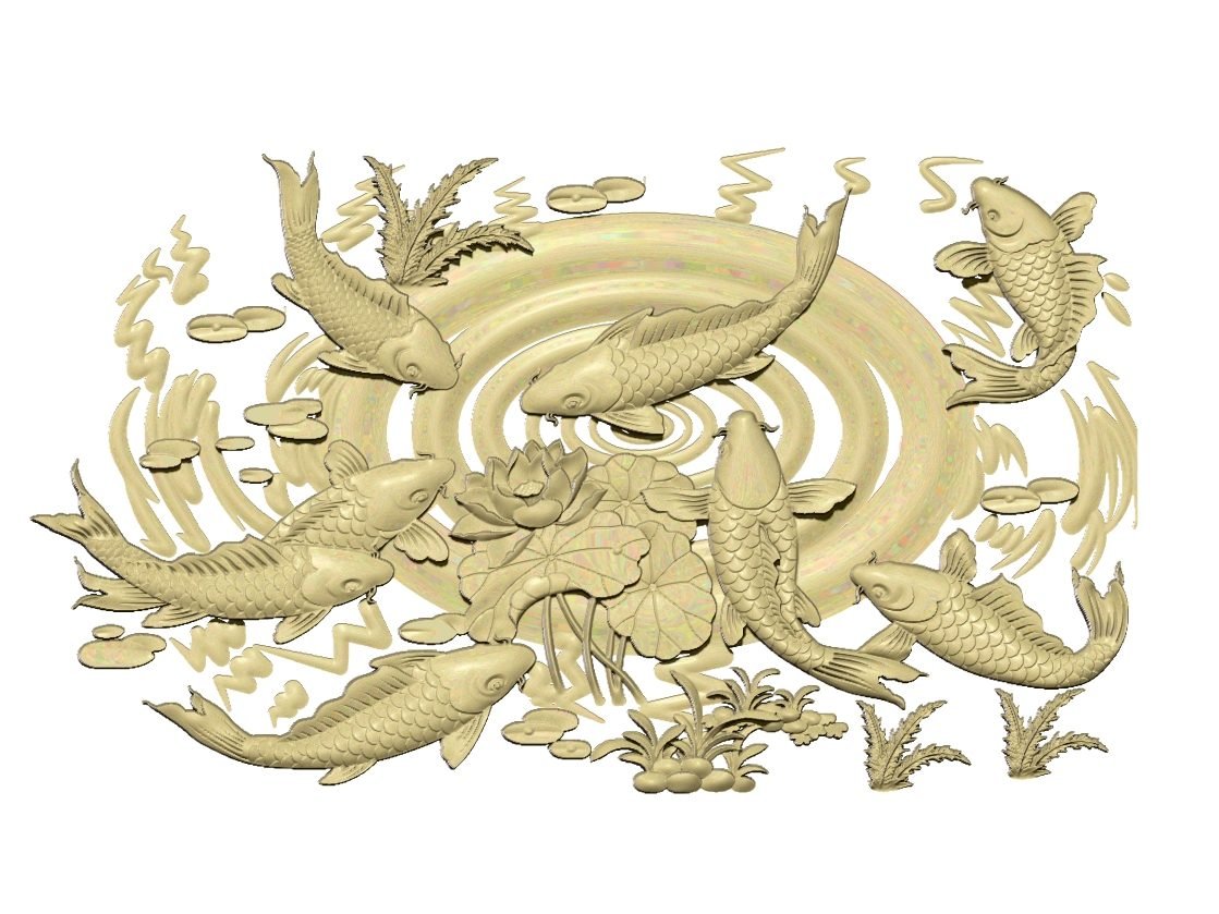 Fish Design For Wood Carving Stl File Free Download A000303