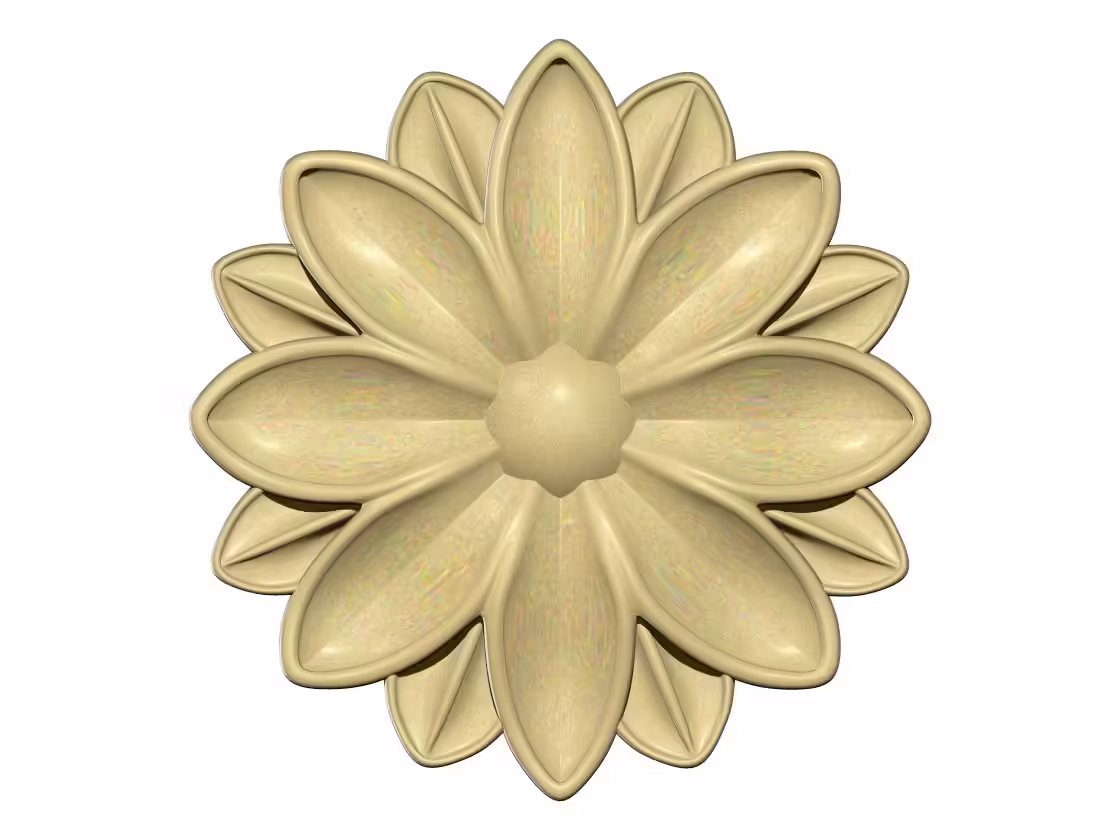 Flower Decor 3d Stl File Free Download A000280