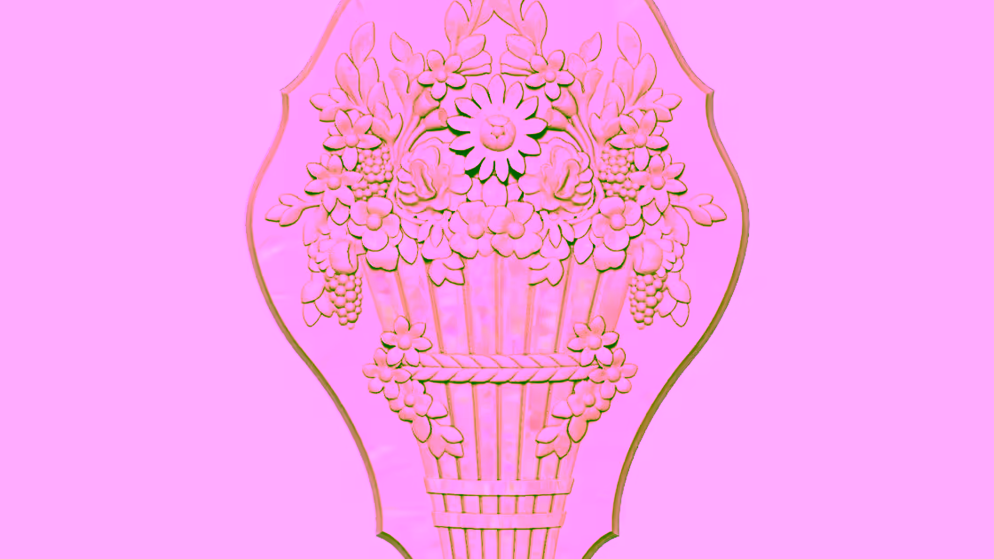 Flower Design 3d Stl File Free Download A000310