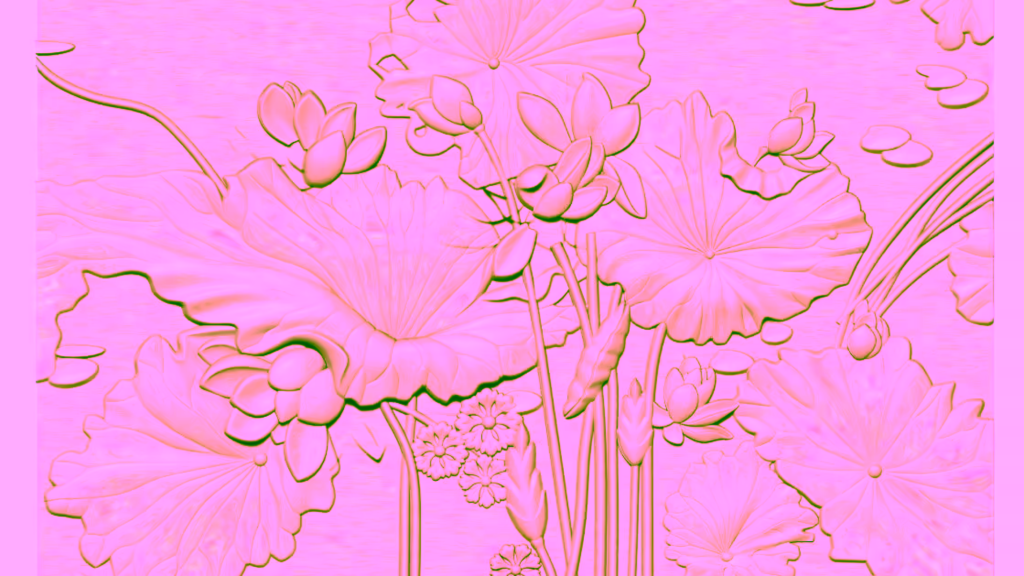 Flower Wall Panel For Cnc Carving Stl File Free Download A000302