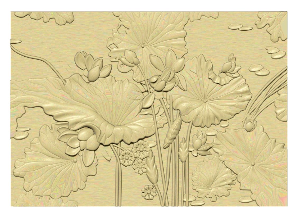 Flower Wall Panel For Cnc Carving Stl File Free Download A000302