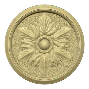 Flower In Circular Frame Stl File Free Download A000278