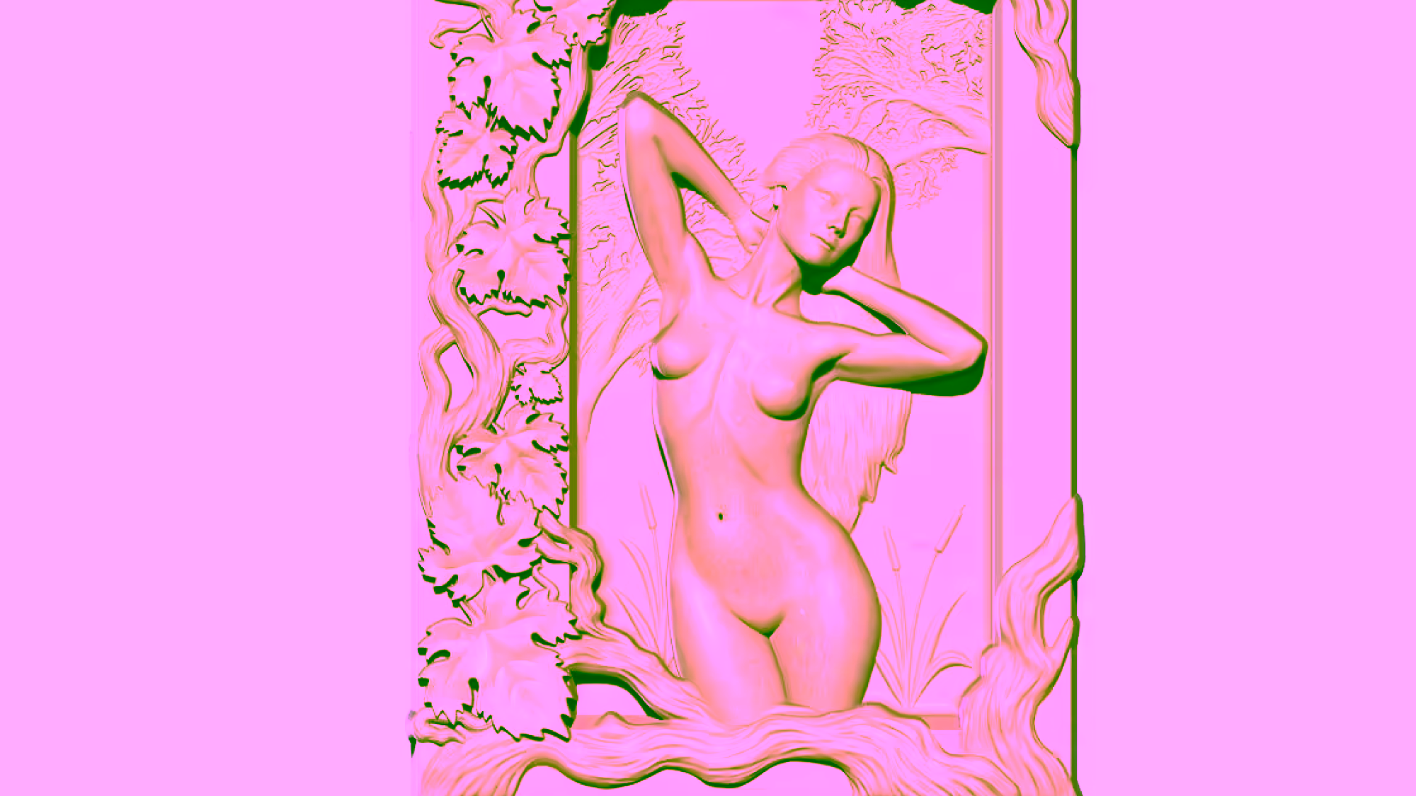 Girl Art Painting 3d Stl File Free Download A000298
