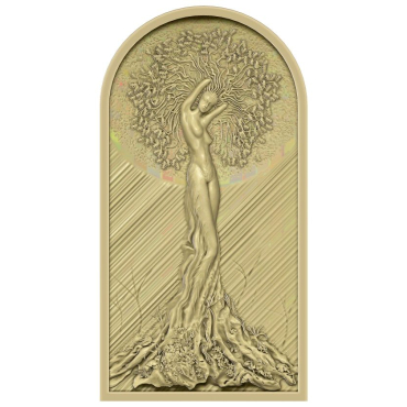 Girl Art Tree Design For Wood Cnc Carving Stl File Free Download A000306