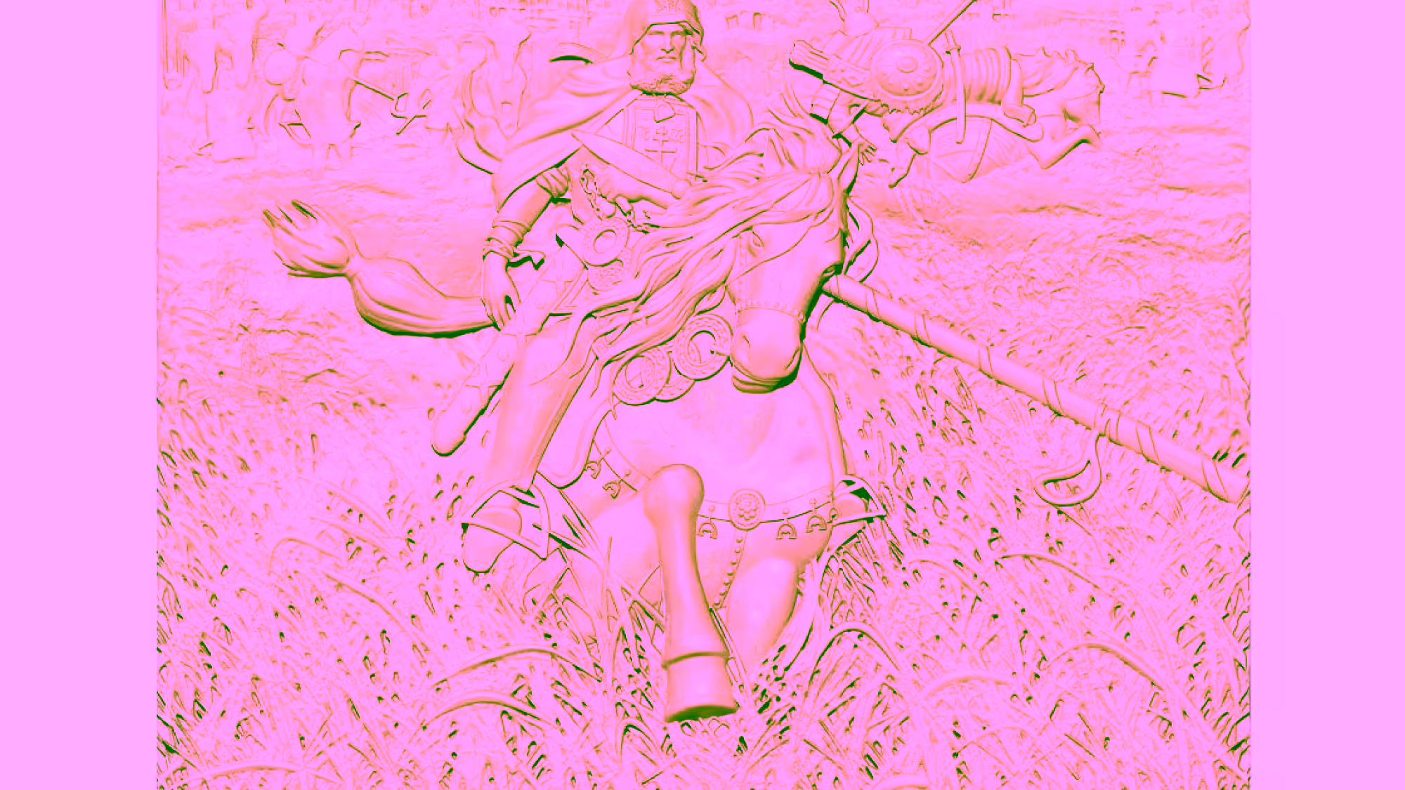 Horse Rider Art Painting Stl File Free Download A000307