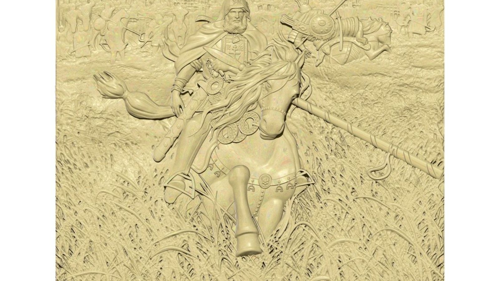 Horse Rider Art Painting Stl File Free Download A000307