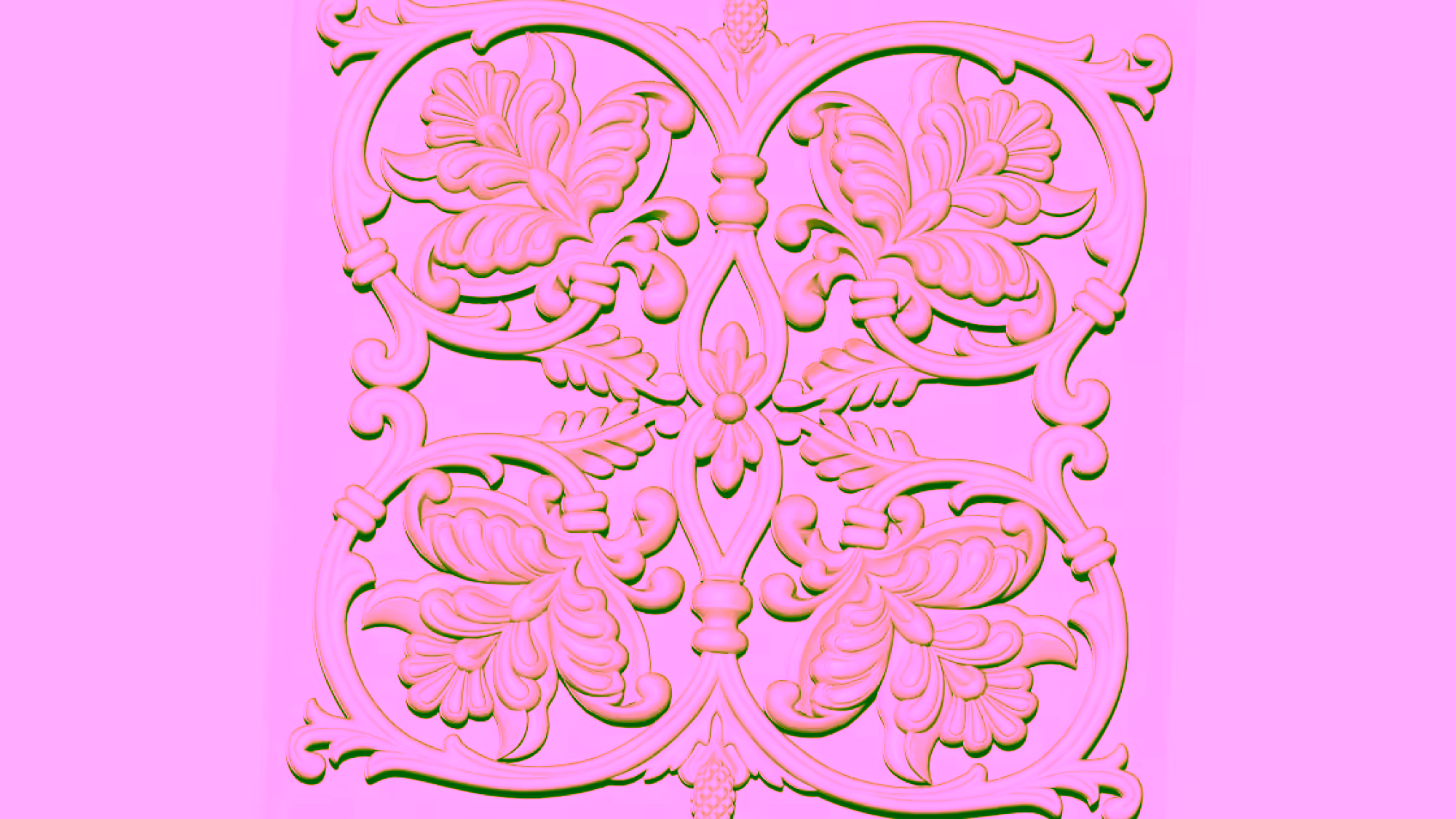 Lower Pattern For Wood Carving Stl File Free Download A000276