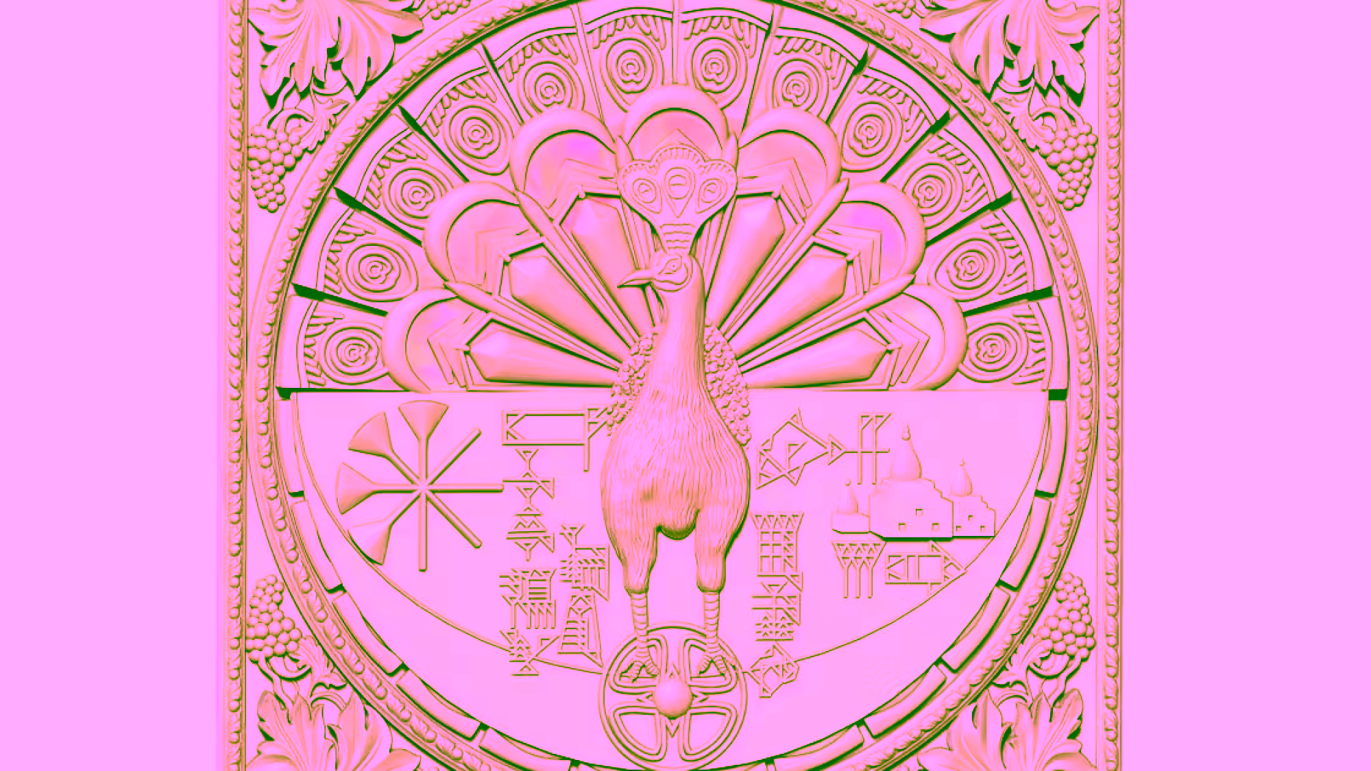 Peacock Design For Wood Carving Stl File Free Download A000294