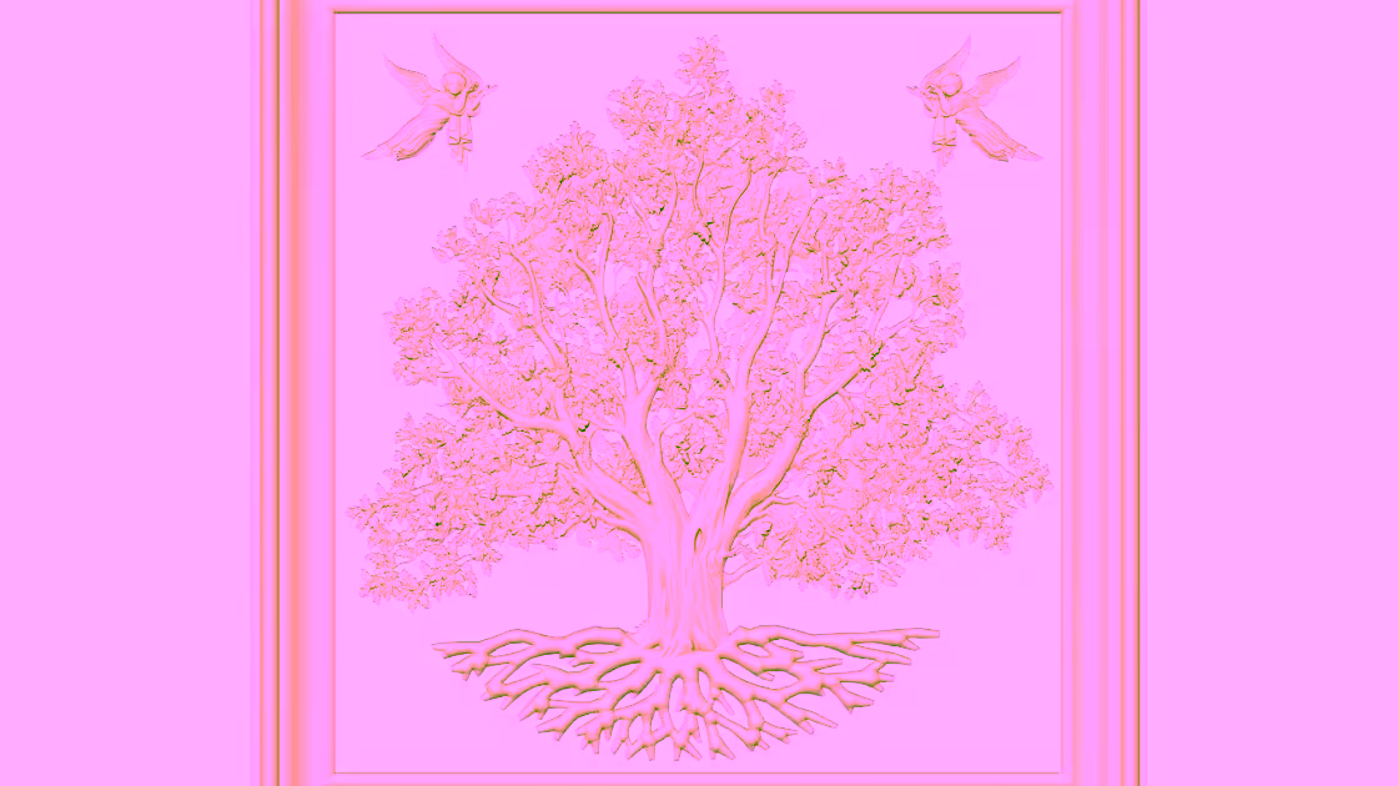 Tree Art Painting Stl File Free Download A000308