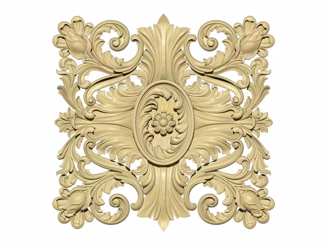 Wood Carving Decor 3d Stl File Free Download A000281