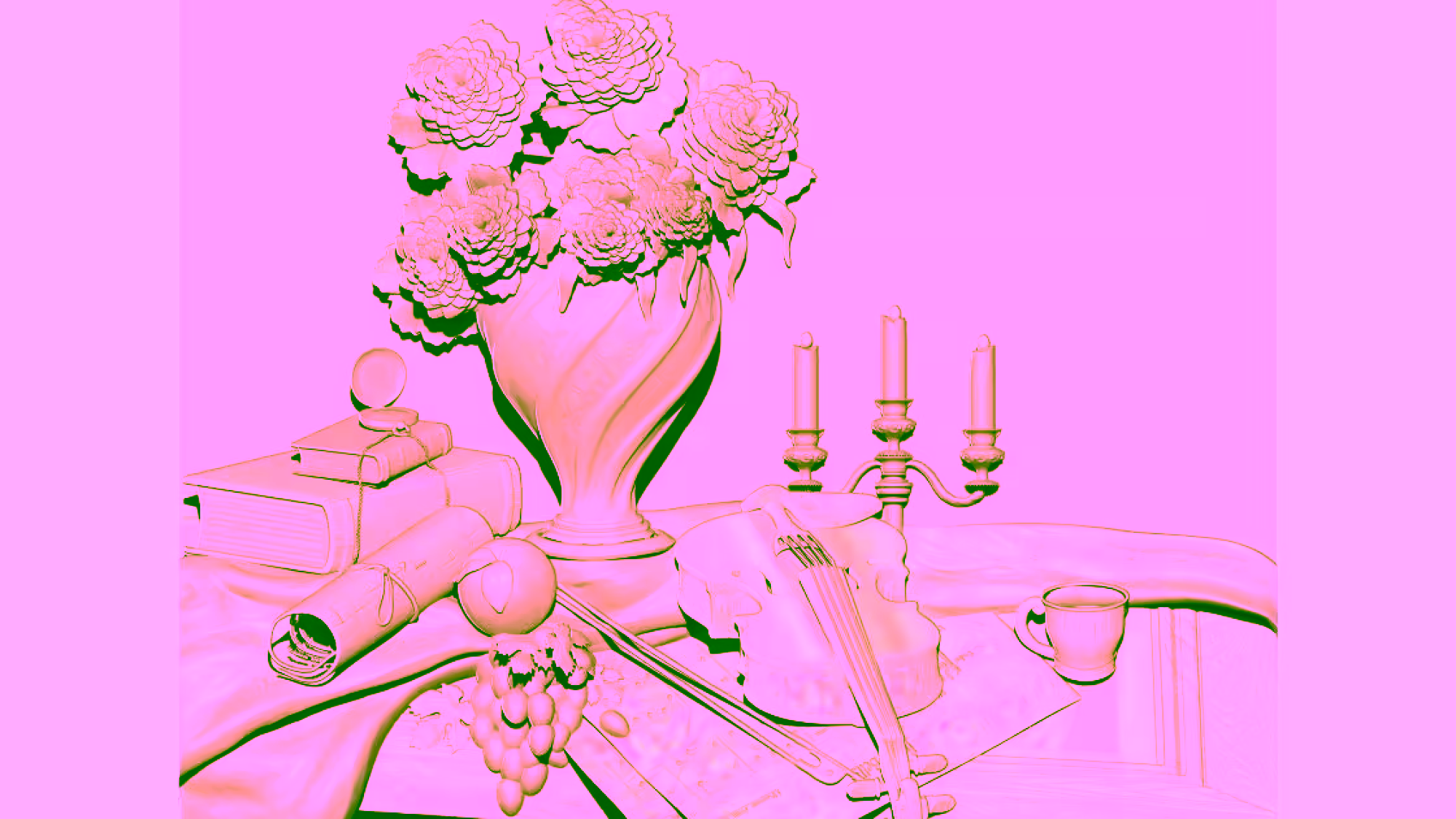 3d Art Painting Design Stl File Free Download A000323