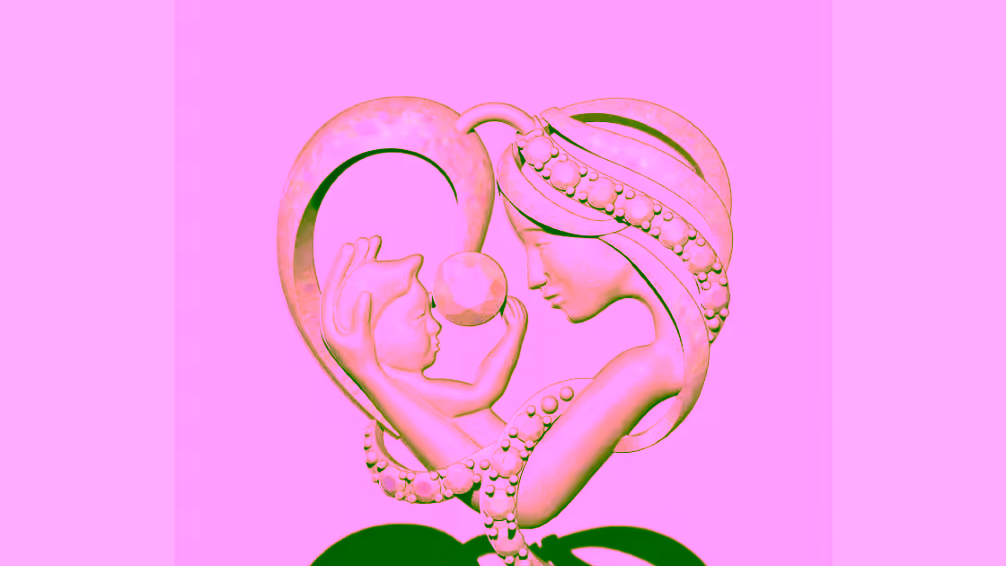 Baby And Mom Model Stl File Free Download A000332