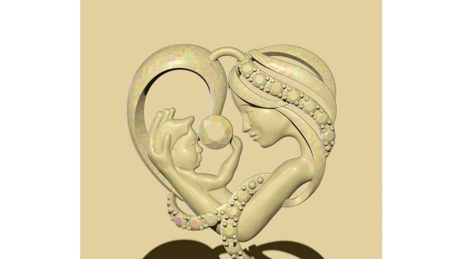 Baby And Mom Model Stl File Free Download A000332