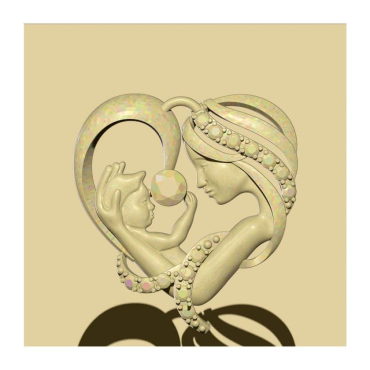 Baby And Mom Model Stl File Free Download A000332