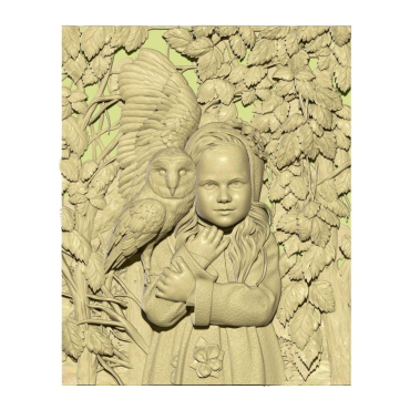 Baby With Owl Stl File Free Download A000329