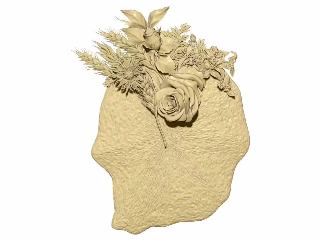 Flower Decor Stl File Download A000340