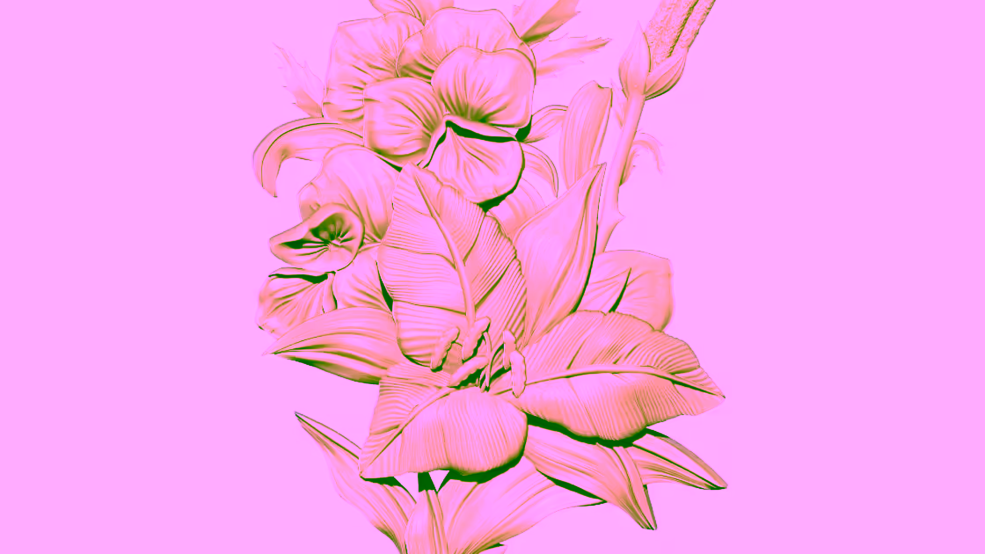 Flower For Wood Carving Stl File Free Download A000337