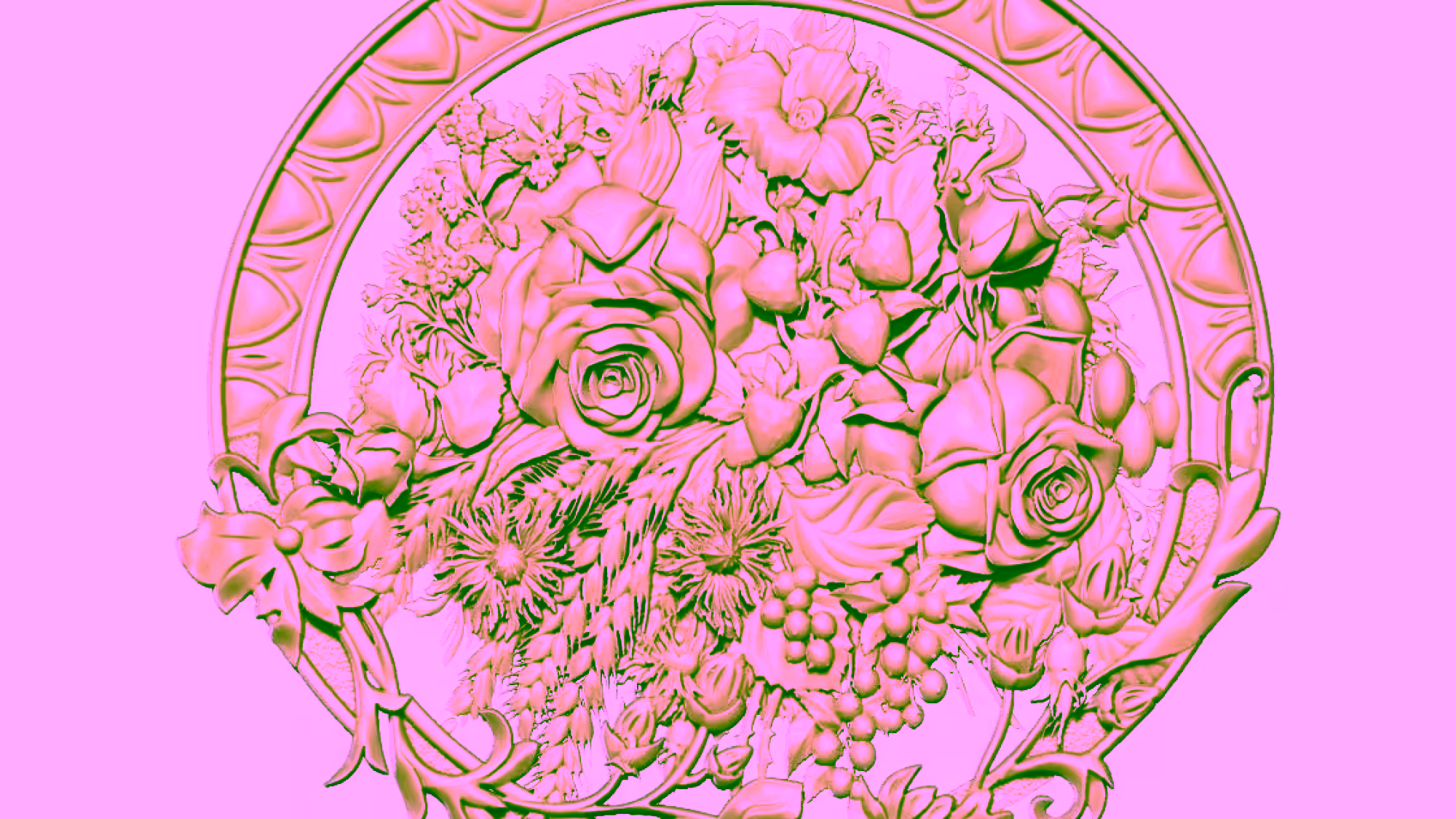 Flower Decor 3d Stl File Free Download A000336