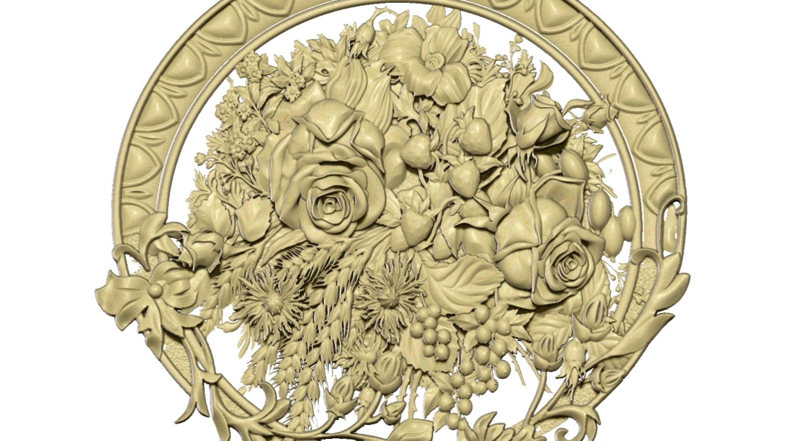 Flower Decor 3d Stl File Free Download A000336