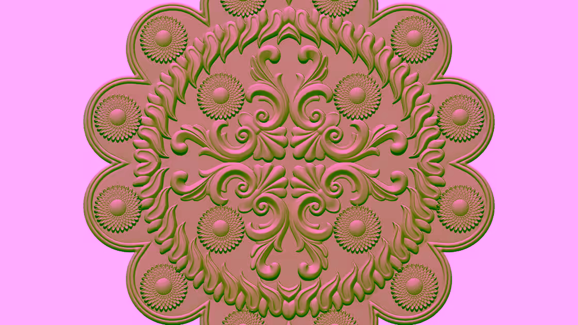 Mandala Design For Woodcarving Stl File Free Download A000346