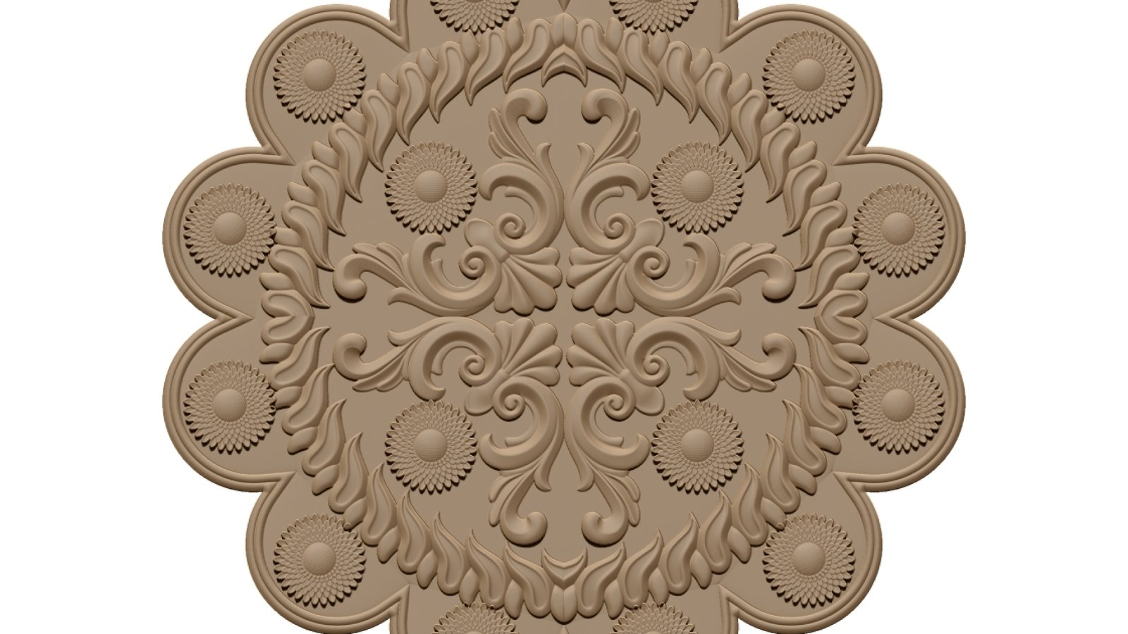 Mandala Design For Woodcarving Stl File Free Download A000346