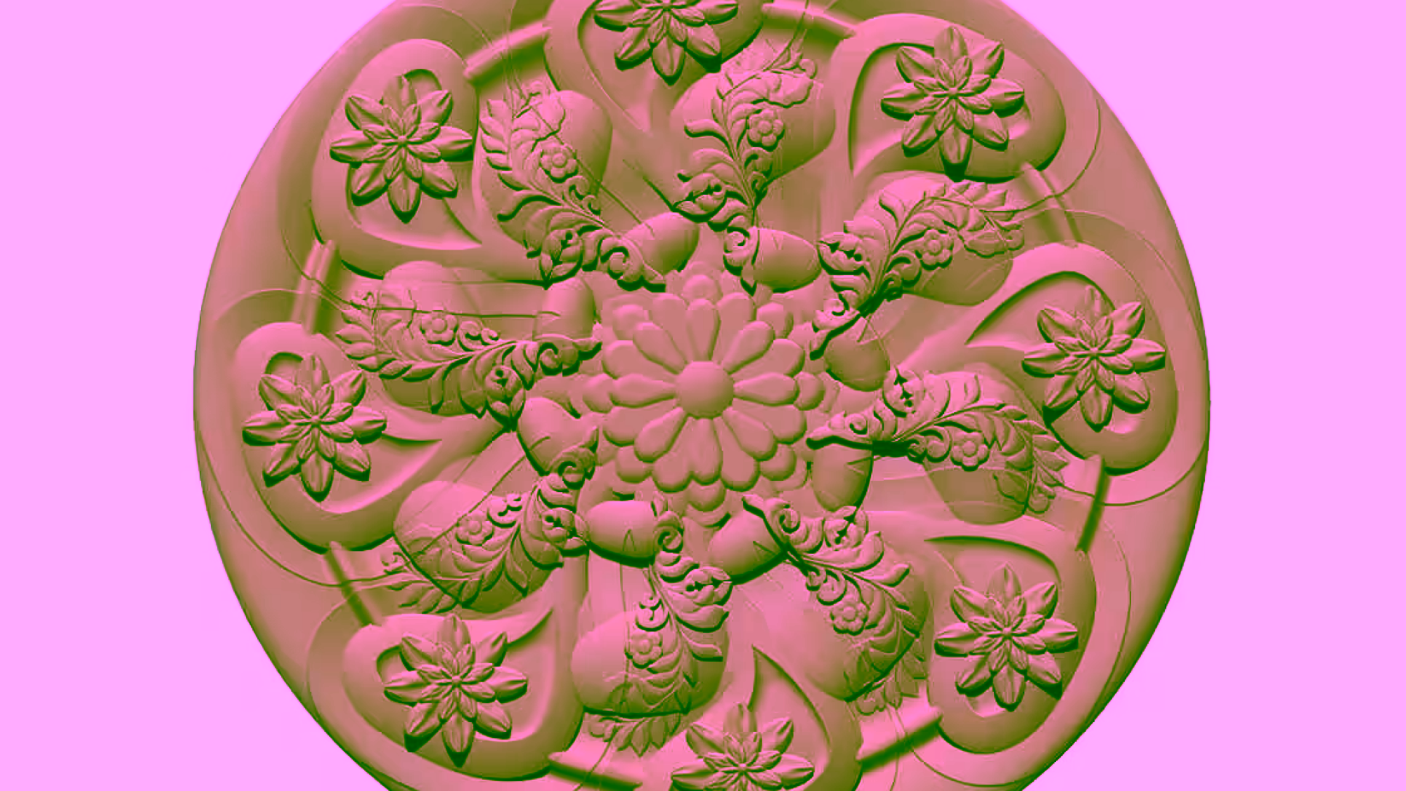Mandala Pattern 3d Stl File Free Download A000347