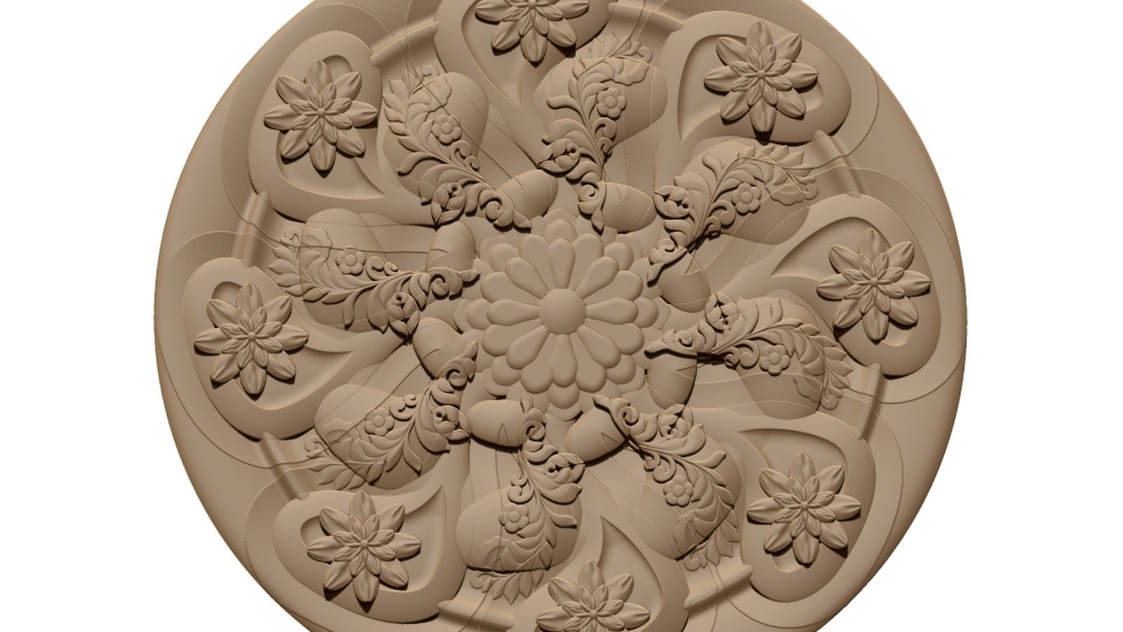 Mandala Pattern 3d Stl File Free Download A000347