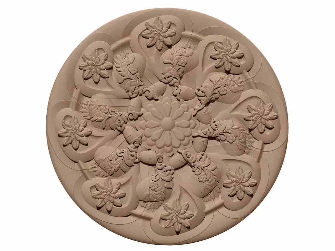 Mandala Pattern 3d Stl File Free Download A000347