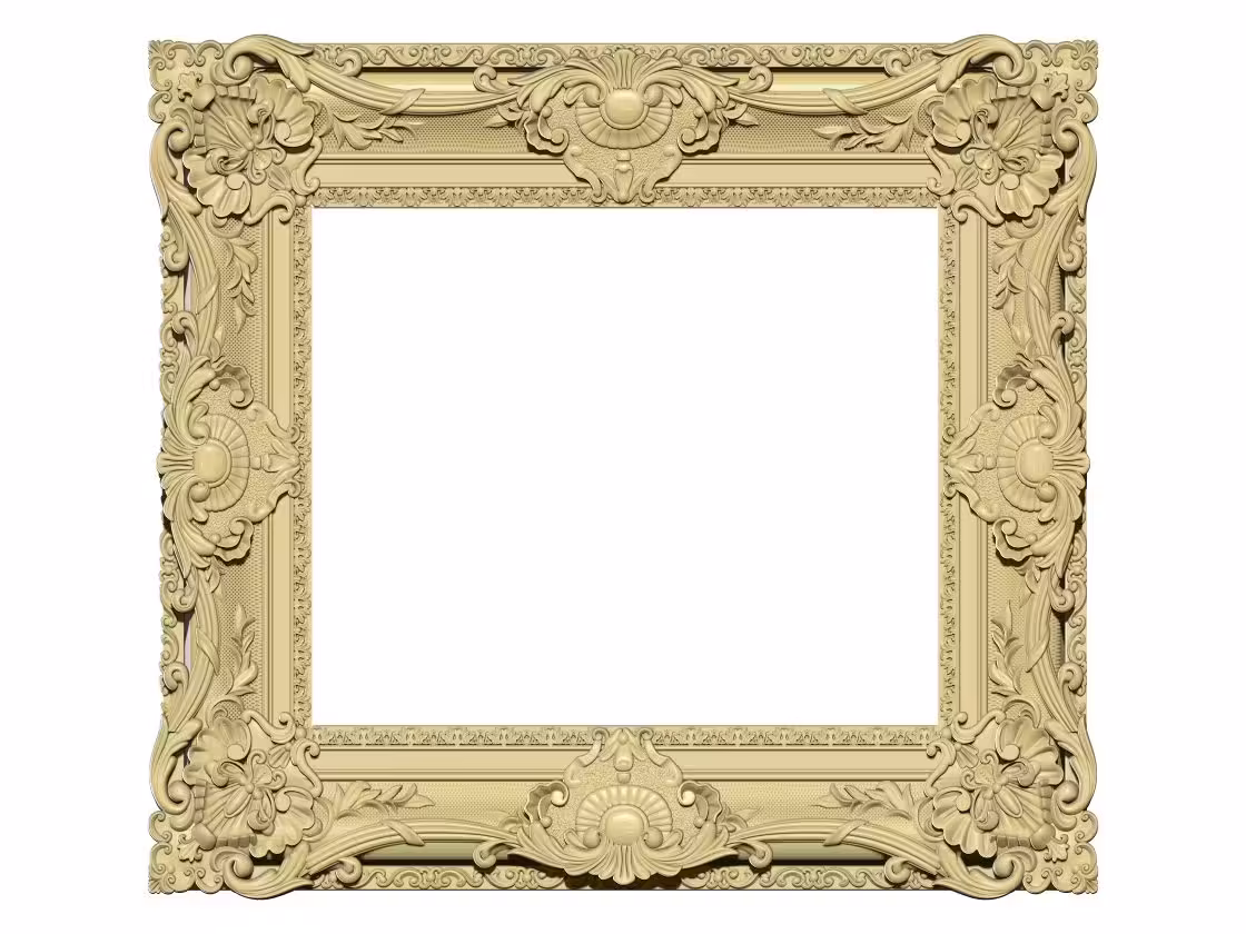Rectangle Frame Design 3d Stl File Free Download A000324