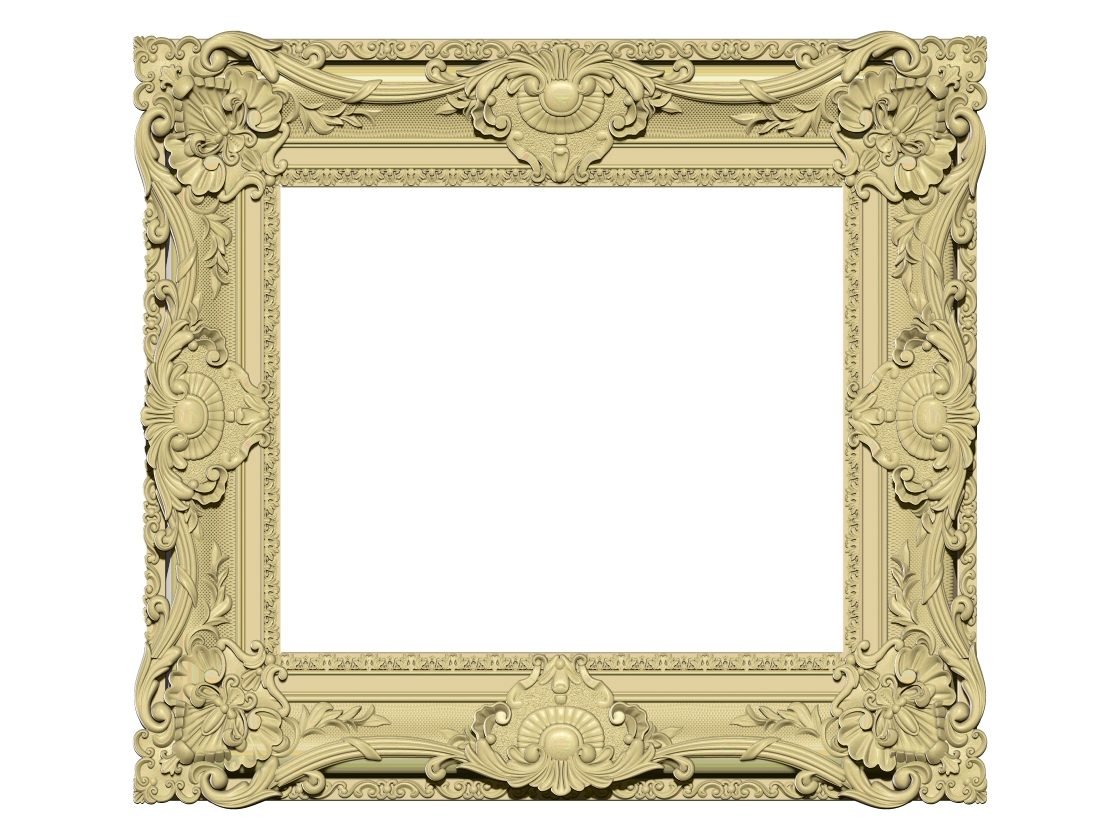 Rectangle Frame Design 3d Stl File Free Download A000324