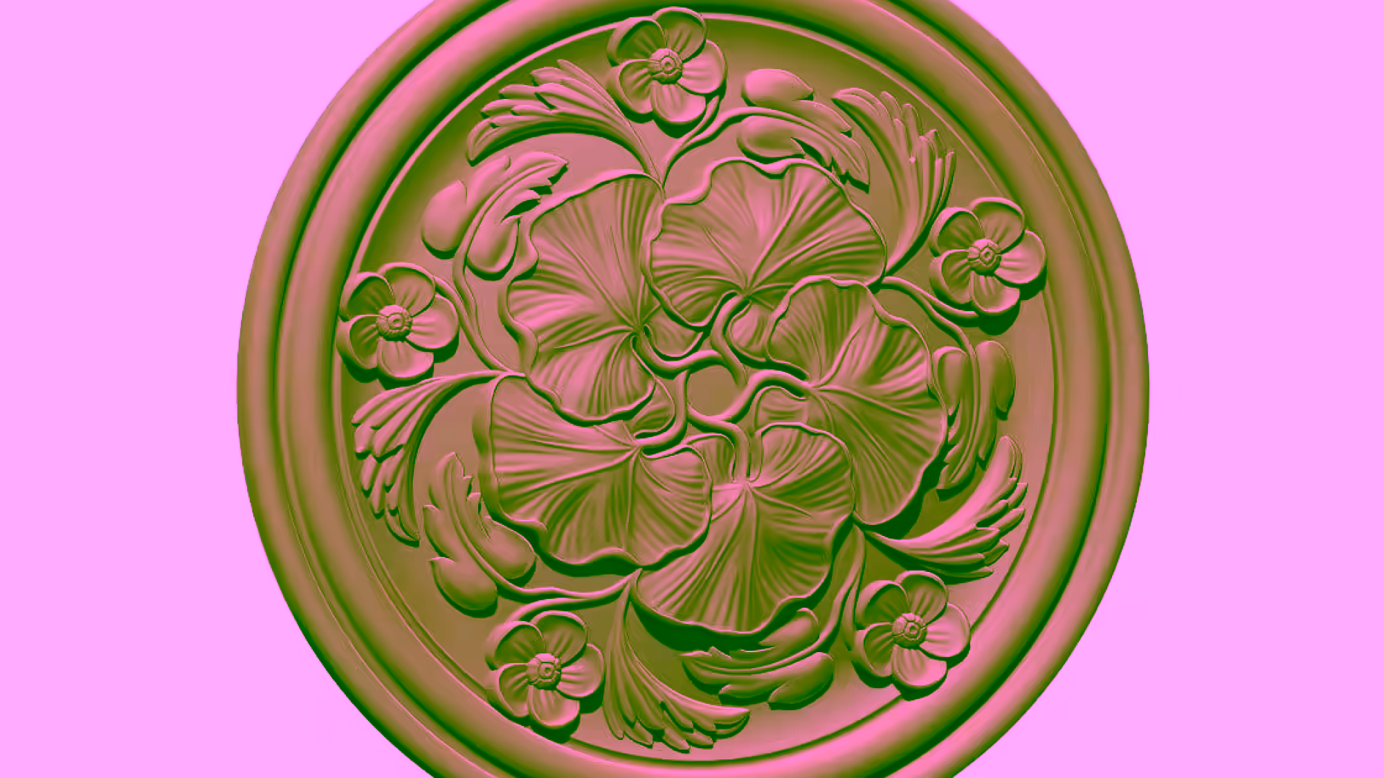 Ceiling Rose 3d Design Download Stl File A000394