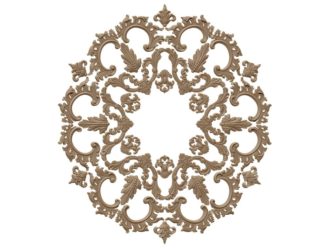 Ceiling Rose 3d Model Stl File Free Download A000391